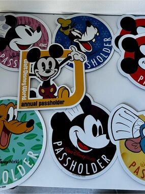 Walt Disney World Mickey Mouse Annual Passholder magnets lot 8